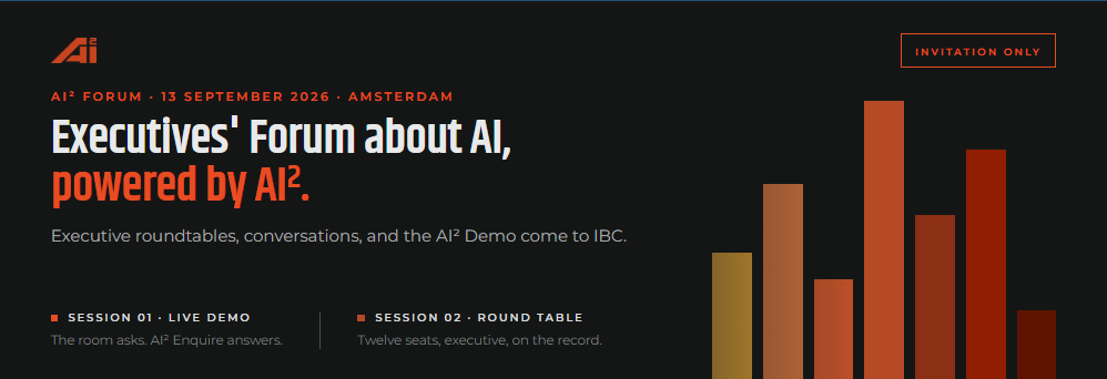 The AI² Forum at IBC 2026